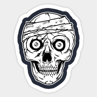 mummy skull Sticker